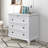  3-Drawer Storage Wood Cabinet, End Table with Pull Out Tray, Suitable for Living Rooms or Bedrooms, Combining Style and Functionality