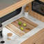 Évier de cuisine encastrable en acier inoxydable station de travail 16G avec robinet de cuisine pliable et planche à découper L 21 po x l 19 po