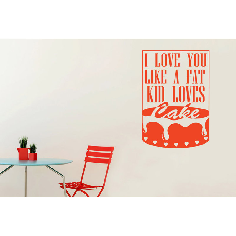Non-Wall Damaging Wall Decal, Large, Orange