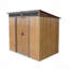 Rangement extérieur en métal 6 pi x 5 pi avec plaque et base transparentes