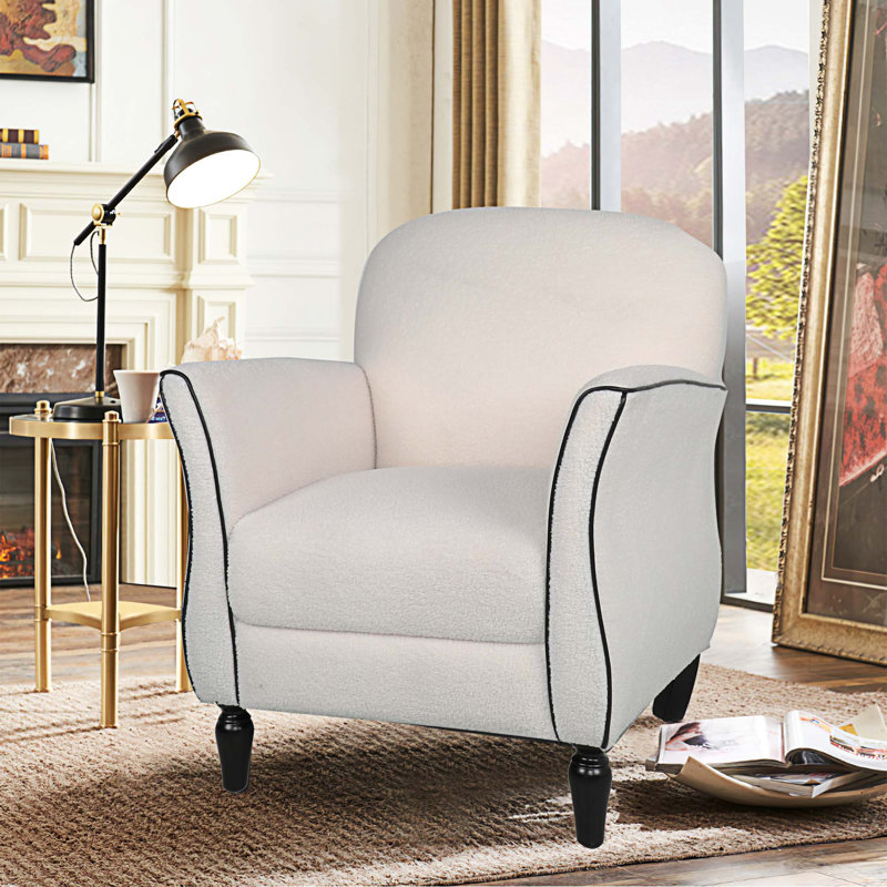 Fauteuil en polyester touffeté de 26,37 pouces de largeur Bethe