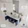 Lucera 72" Wall Mount Modern Bathroom Vanity with Top & Double Undermount Sinks - Faucets Not Included