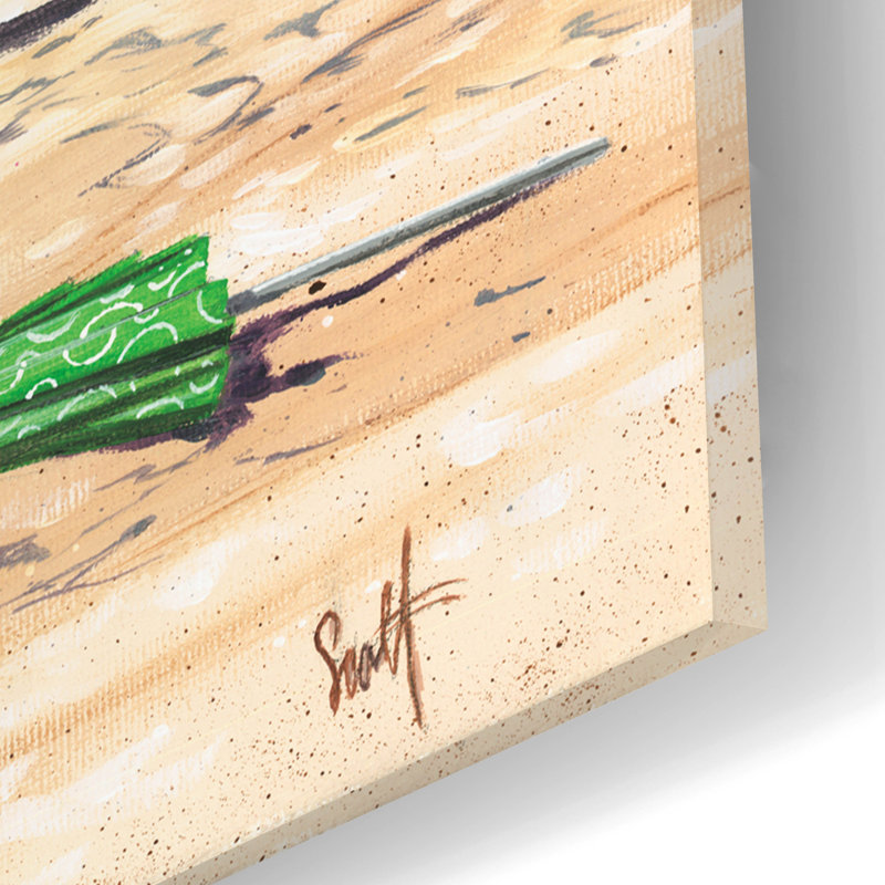 Art mural en verre Rosecliff Heights «Brellas & Boards» par Scott Westmoreland, H 12 po x l 16 po x P 0,13 cm