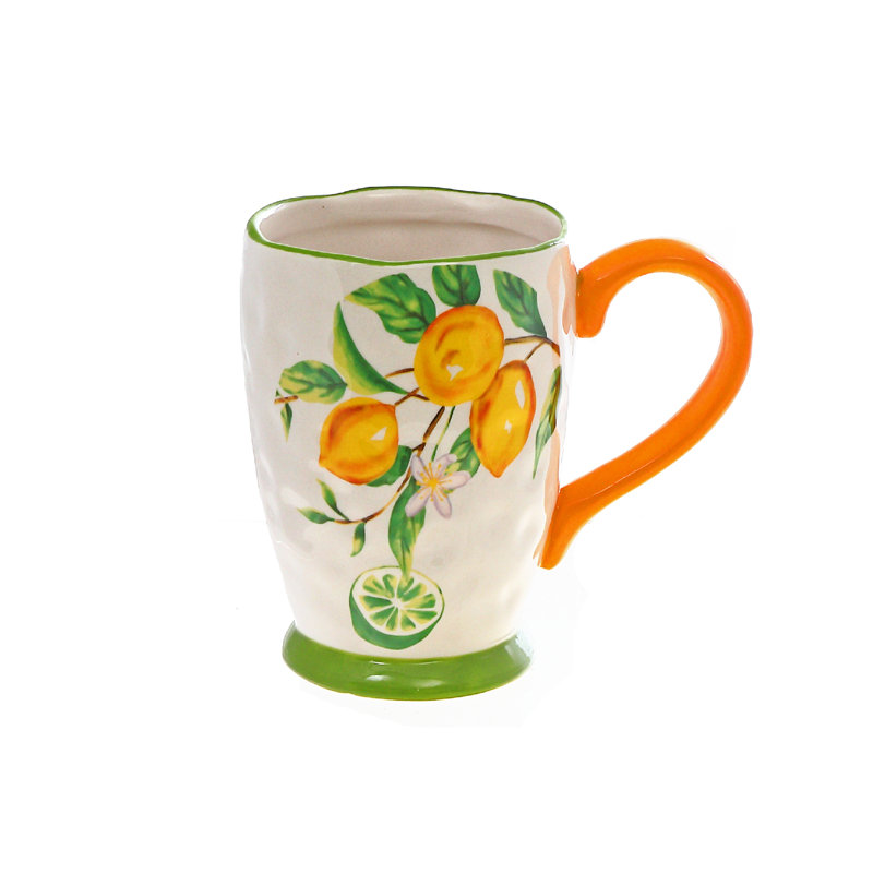 Ensemble de 4 tasses à thé en céramique avec décorations Casa