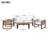 Large Size 4-Pieces Outdoor Furniture Sofa For 5 Person Conversation Set, Garden Sofa Set-6886959