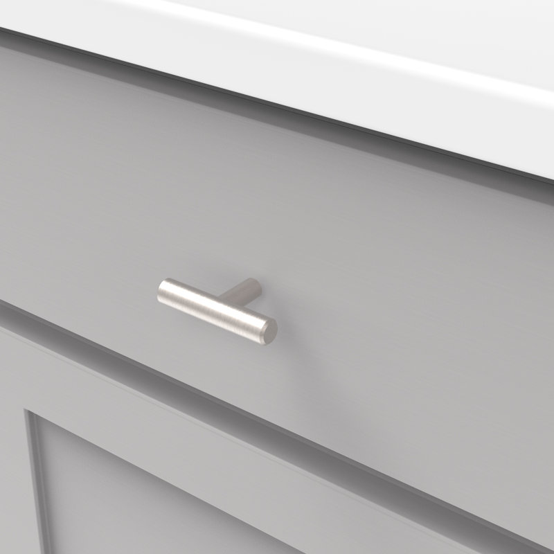 Contemporary Bar Knob, Stainless Steel
