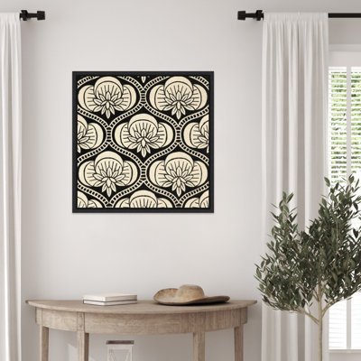Impression sur toile encadrée, "Ornamental Tile Motif No. 1" par Vision Studio