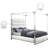 Encore Upholstered Low Profile Canopy Bed-251464136-251464133
