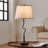 26.75” Black Peraza Table Lamp With Empire Lampshade
