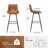 Faux Leather Modern Low Back Counter Stool-1963289085-1963289083-1963944472