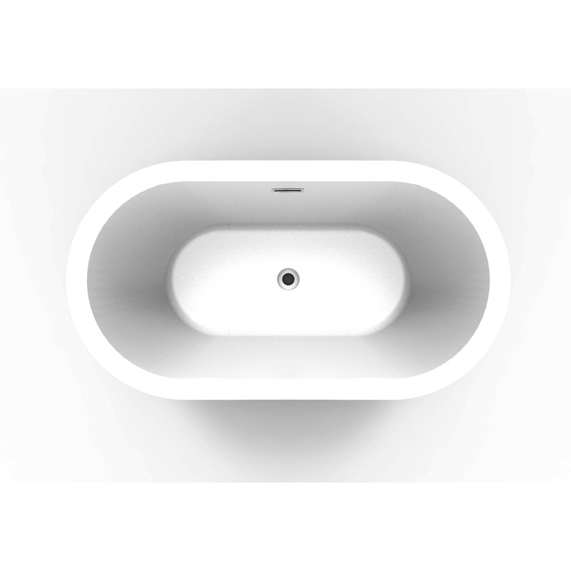 Orlando 58.5'' x 31.75'' Soaking Acrylic Bathtub