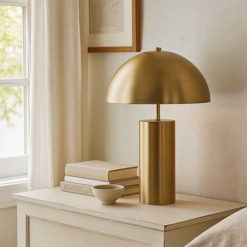 Lampe de table en laiton 22 po