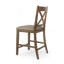 Ensemble de 2 tabourets de comptoir en bois rembourrés Farmhouse-1863655066-1863655069