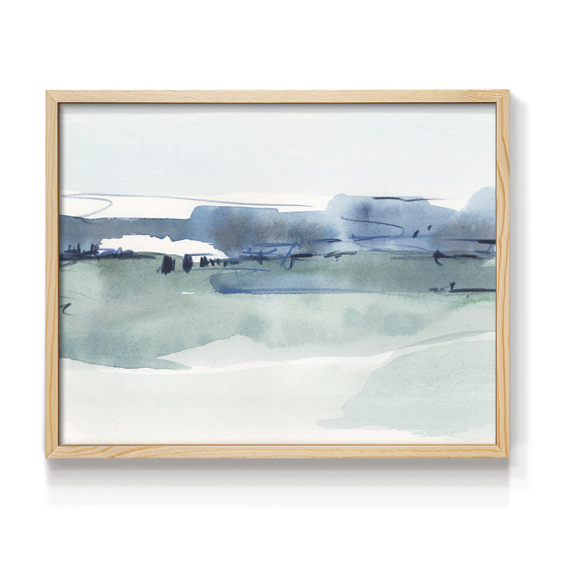 Ultramarine Vista I -Framed Print - Restickable, 8" H x 10" W, Natural