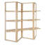 Retreat Solid Wood Geometric Bookcase