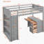 Lit mezzanine avec tablettes et bureau-111288227-111288224
