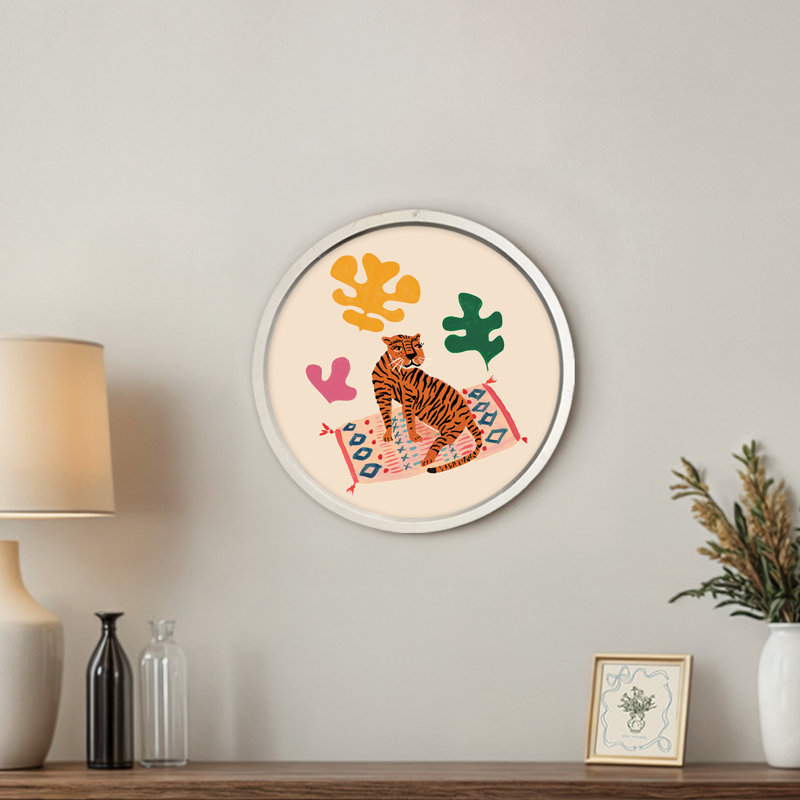 «Tiger Monsteras», reproduction encadrée