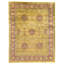 Hand Knotted Wool Oriental Area Rug in Black And Gold
