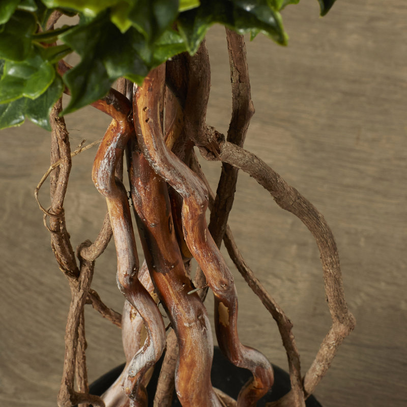 30" Faux English Ivy Single-Ball Topiary Plant in Pot