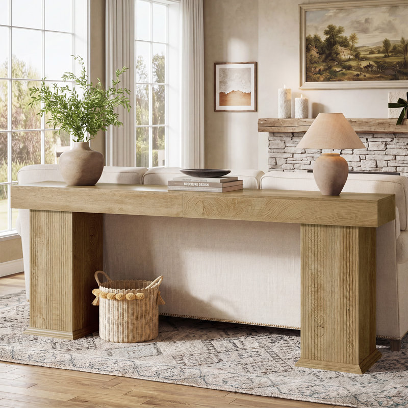 78.7-Inch Fluted Console Table