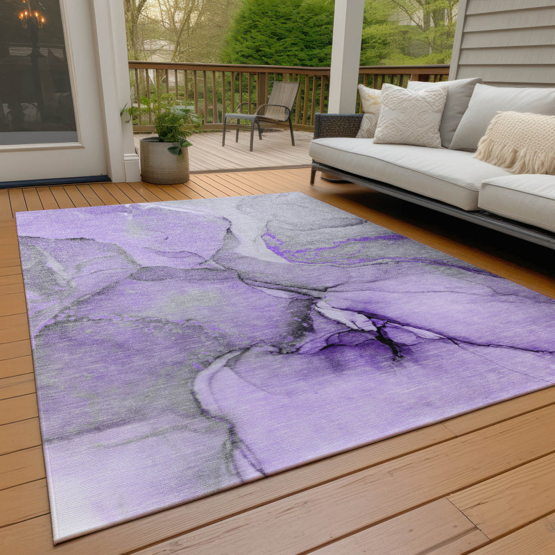 Tapis intérieur / extérieur Alfonzo avec envers antidérapant, Rectangle 9 pi x 12 pi