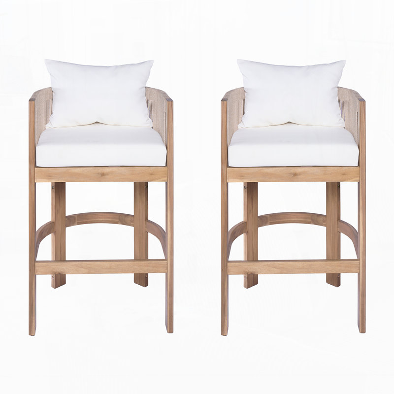 Tabourets d'extérieur, ensemble de 2