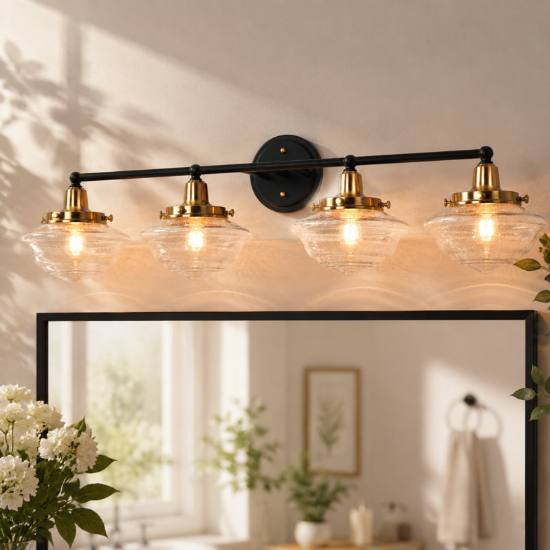 Éclairage pour meuble-lavabo à 4 lumières à intensité variable Eugie