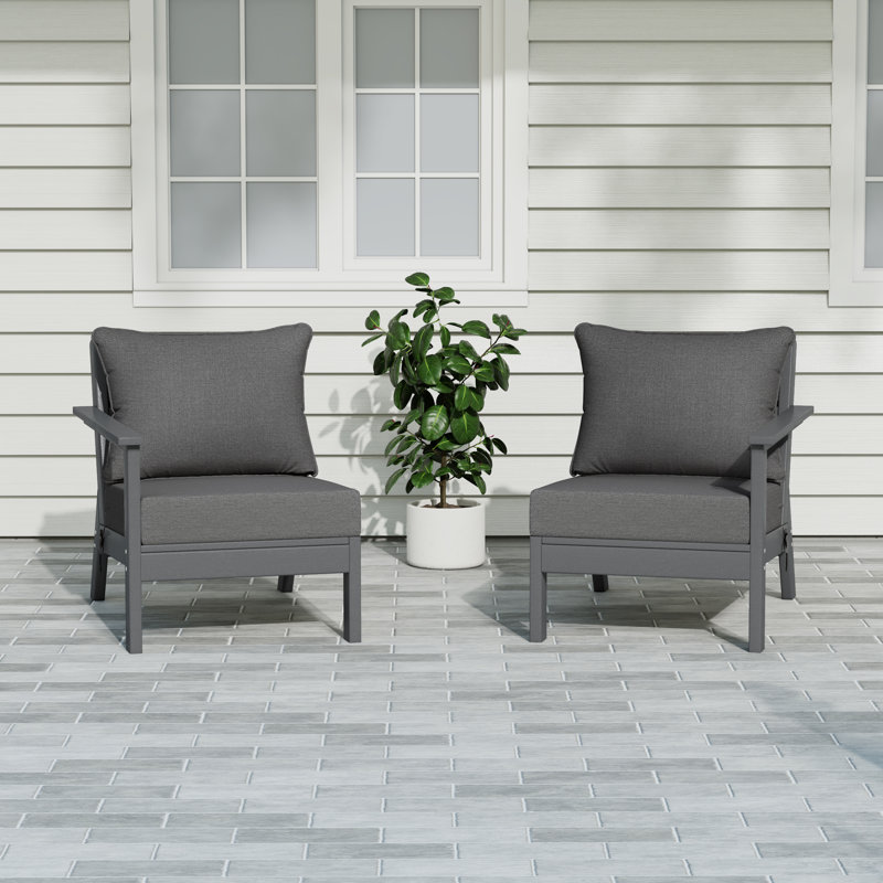 Ensemble de sièges profonds avec coussins, Grey, Gray