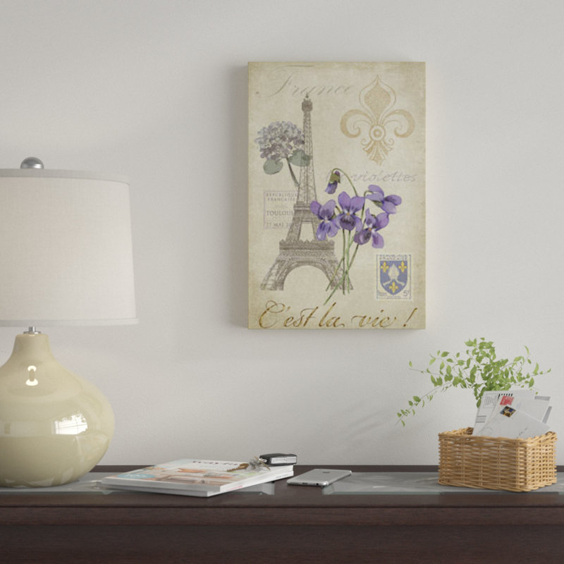«Paris Tour I», impression sur toile, H 12 po x l 8 po x P 0,75 po, Toile tendue, Pas de tapis