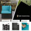Ensemble de conversation modulaire en rotin 7 pièces avec foyer-1272517468-1272517457