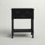 Rustic 23.5'' Rectangular Console Table – Durable Solid Wood with 3 Drawers and Turned Legs Storage-828814609