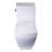 EAGO 1.6 GPF Elongated 16.37 Comfort Height Chair Height Floor Mounted One-Piece Toilet with Seat Included