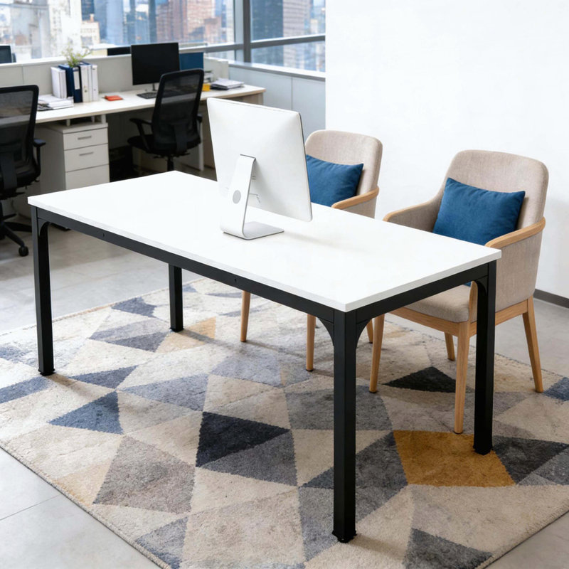Modern Computer Desk with Dual Workspace