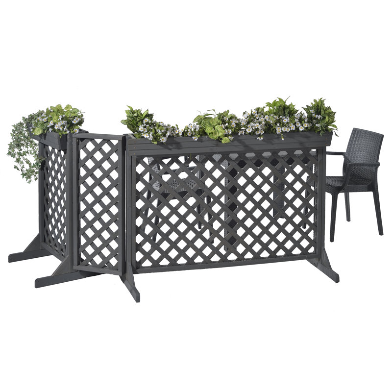 105cm H x 30cm W Wood Lattice Panel Trellis