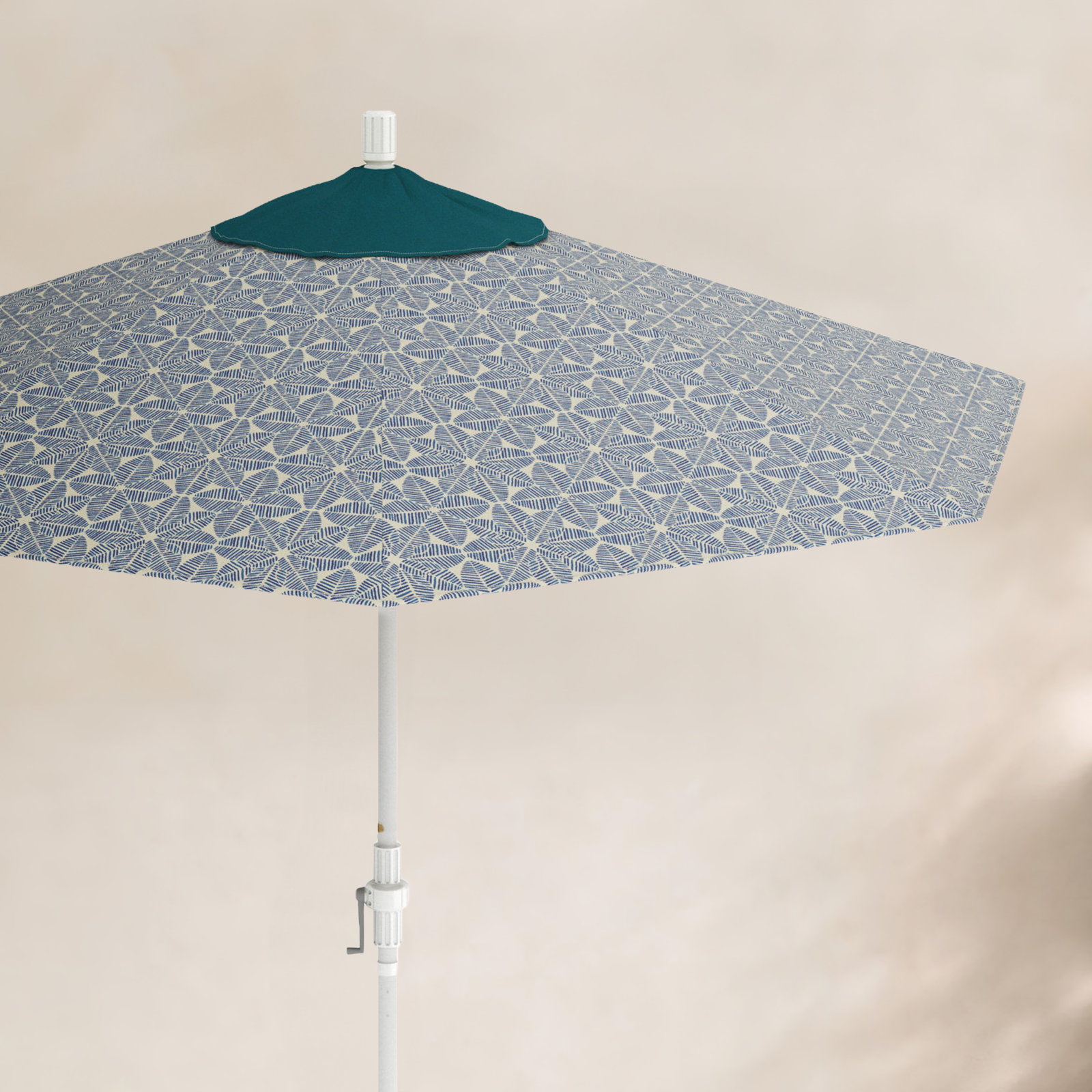 Santana 9' Umbrella, Palmetto Azure - Pacifica Premium