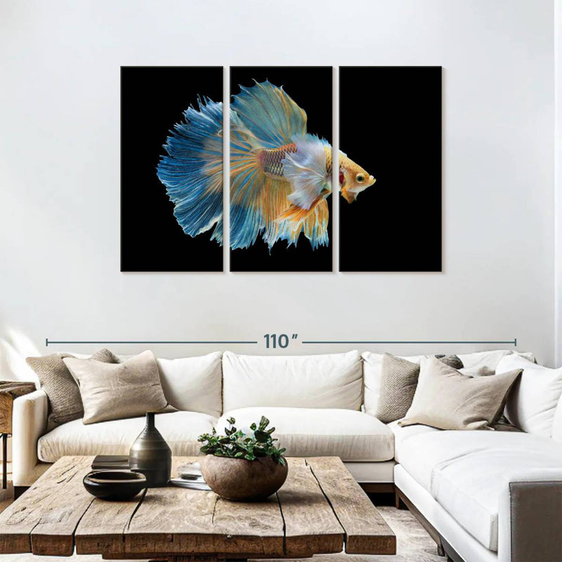 Brampt Sublime Fighter Fish, 48" H x 74" W