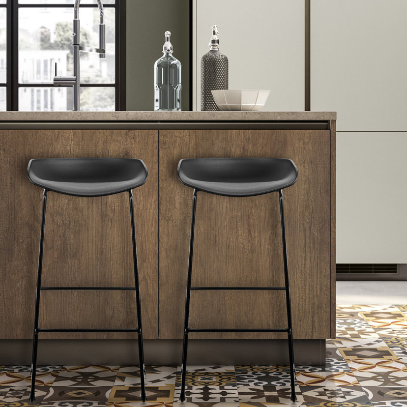 Counter Stool with Steel Frame