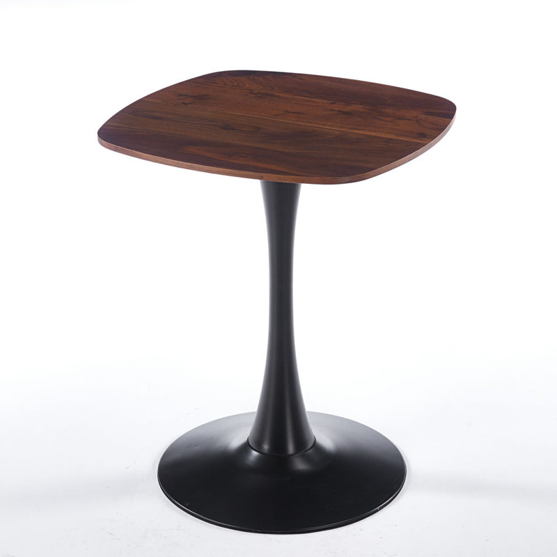 Table à manger 23,62 pouces, Noyer foncé/noir