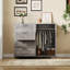 Armoire penderie H 43,3 po avec 4 tiroirs et 2 portes, tringle suspendue-1890190501