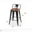 Tabouret de comptoir en bois massif 24 po-1734450281