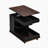 U-Can Adjustable End Table with Wheels, Modern Multifunctional Sofa Side Table with Lift-Top, 360°Rotating Top and Storage Space for Living Room, Small Space-577522569