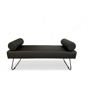 Modern Faux Leather Upholstered Bench