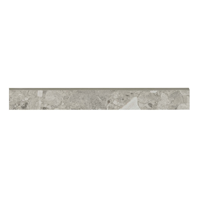 Frammenta 3" x 24" Ceramic Bullnose Tile Trim in Beige, Light Gray