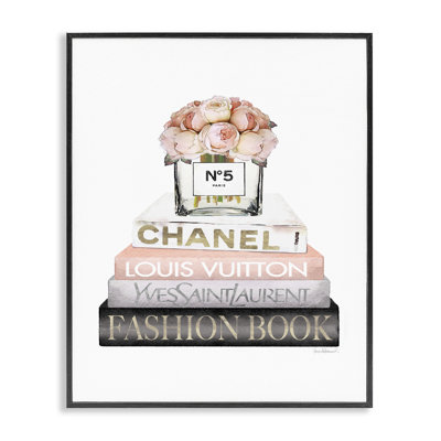 " Pink Fashion Book Stack " by Amanda Greenwood