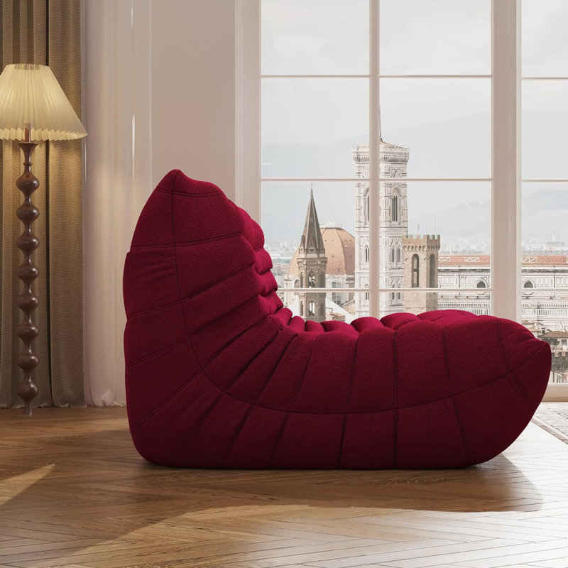 52'' W Bean Bag Chair, Modern Loveseats, Large Bean Bag Chair For Adults, Bean Bag Chairs For Teens With High-resilience Foam, Non-slip Base Floor Lounge Sofa, Living Room