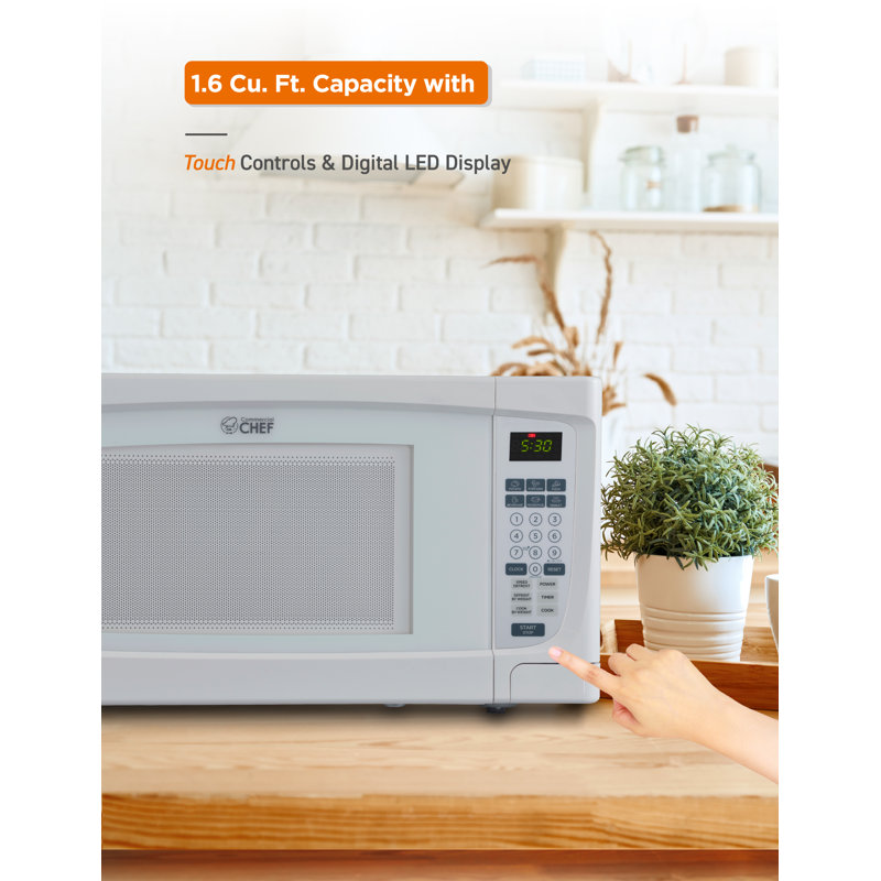 CHM Series CommercialChef 21.7" 1.6 cu ft. 1000 - Watt Countertop Microwave, White