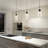 Essence 1 - Light Matte Black LED Kitchen Island Pendant