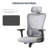 Breathable Mesh Back Ergonomic Office Chair With Headrest-2071539129