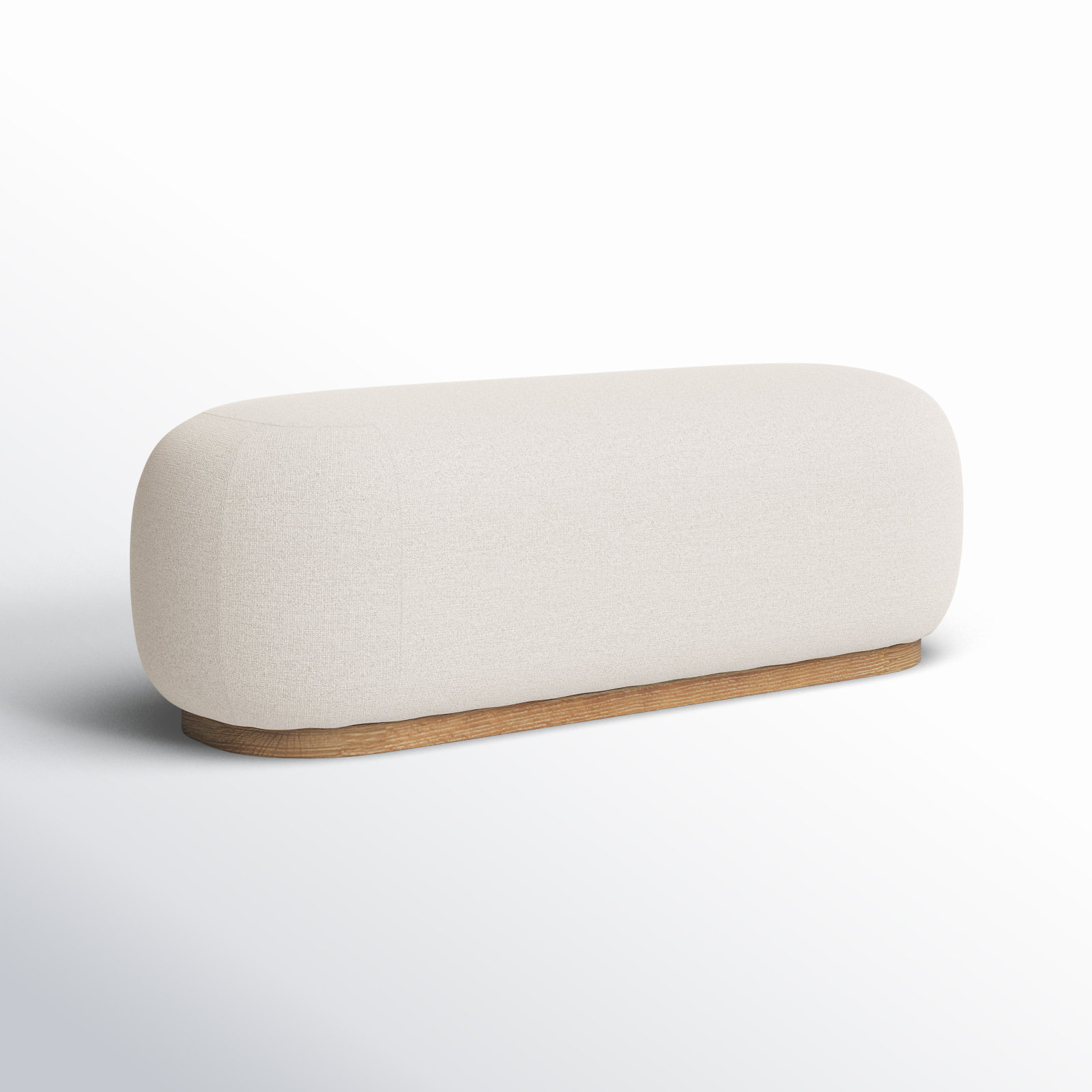 Philbrick Bench, Cream, Light Brown