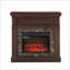 Foyer intérieur avec manteau de cheminée, insert classique de 23 po, flamme réglable, télécommande | Cerise | Panneau de fibres à densité moyenne-1376071977